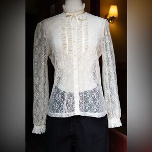 1970's Lace Blouse